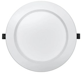 Faro da incasso 24W Foro Ø180mm - 210mm Bianco da 2.040lm Rotondo Colore Bianco Caldo 3.000K