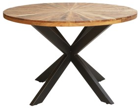 ROUNDED - tavolo con piano in legno massiccio
