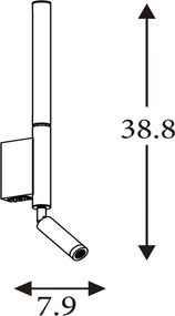 Searchlight 28127LT - Faretto LED ARCHITECT LED/7W/230V marrone
