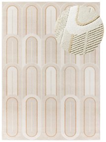 Tappeto color crema 200x290 cm Flora – Universal