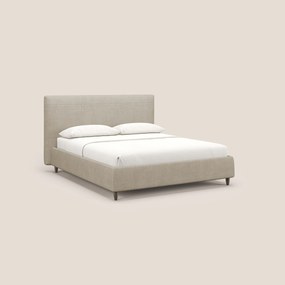 Martina letto imbottito contenitore in tessuto impermeabile T02 beige