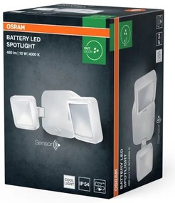 Osram - Faretto LED da parete per esterni con sensore BATTERY 2xLED/5W/4xD IP54