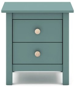 Comodino per bambini in legno di pino color petrolio Max - Marckeric