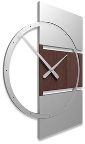 CalleaDesign Orologio da parete ADAM 45 x 60 ROVERE WENGE'