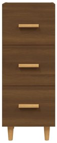 Credenza Rovere Marrone 34,5x34x90 cm in Legno Multistrato