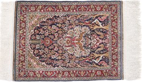 Hereke Tappeto orientale 70 x 50 Rosa (Tacchino) Annodato A Mano