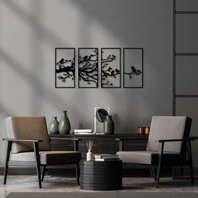 Decorazione murale in metallo 34x70 cm Branch - Wallity