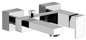 Miscelatore esterno vasca con deviatore automatico cromo rettangolo 20013 gessi