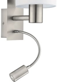 Eglo 96477 - Lampada LED flessibile PASTERI 1xE27/40W+LED/3,8W bianco