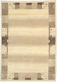 Gabbeh Tappeto 210x150 Beige (Indian) Annodato A Mano