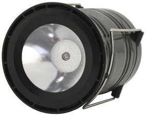 LED Lampada solare portatile LED/1200mAh nera