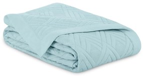 Copriletto azzurro in microfibra con rivestimento trapuntato 220x240 cm Ophelia – Restilo