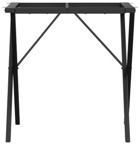 Telaio gambe a x per tavolo da pranzo 60x60x73 cm in ghisa