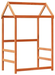 Giroletto con panca e tetto cera 90x190 cm legno massello pino