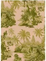 House of Hackney Carta da parati Sumatra - Blush/ Pear Green