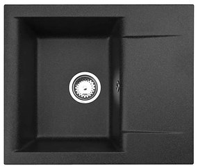 ALVEUS 1149116 - Lavello della cucina GEM 59x50 cm granito/nero