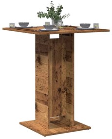 Tavolo Da Bistrot Legno Antico 60x60x75 Cm İn Truciolato /