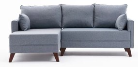 Divano angolare azzurro (angolo sinistro) Bella - Balcab Home