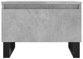 Tavolino da salotto grigio cemento 50x46x35cm legno multistrato