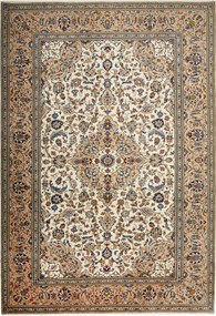 Kashan Tappeto persiano 350x240 Beige (Iran) Annodato A Mano