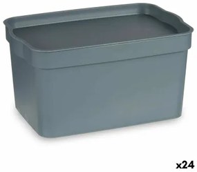 Scatola Multiuso Grigio Plastica 2,3 L (13,5 x 11 x 20 cm) (24 Unità)