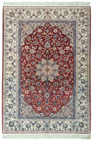 Isfahan Tappeto persiano 220x150 Rosso (Iran) Annodato A Mano