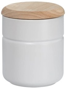 Barattolo in porcellana bianca con coperchio in legno Tinta, 600 ml - Maxwell &amp; Williams