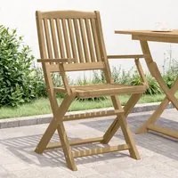 Sedie Giardino Pieghevoli 4 pz 57,5x54,5x90 cm Massello Acacia 365742