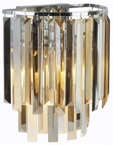 Searchlight 9832-2CC -Applique di cristallo CLARISSA 2xE14/40W/230V