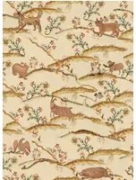 Mindthegap Carta da parati Countryside - Orange/ Green/ Taupe