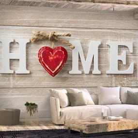 Fotomurale adesivo Home Heart (Red)