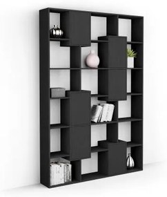 Libreria M Iacopo con ante (160,8 X 236,4 cm), Nero Frassino