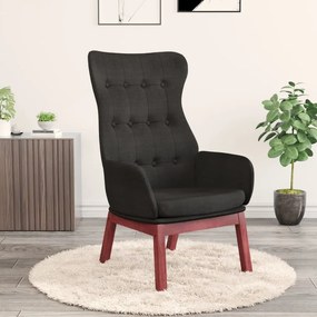 Sedia Relax Nera İn Tessuto /