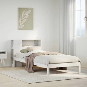 Letto con libreria senza materasso 75x190 cm in legno pino