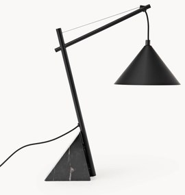 Lampada da tavolo grande con base in marmo Reyna