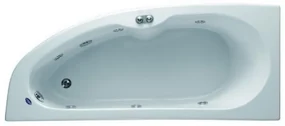 Kamalu - Vasca ad angolo semicircolare 135cm in acrilico modello K-270