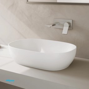 Vitra "Outline Catino" Lavabo D'Appoggio Ovale 58x40 Cm Bianco Opaco