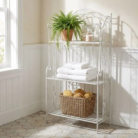 FLAVIENNE - scaffale 3 piani stile provenzale in ferro verniciato