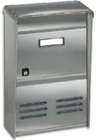 CASSETTA POSTALE DUBLO RIVISTE C/TETTO INOX DR2E CM.26X37,5X