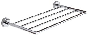 Kamalu - Portsalviette a 4 barre 50 cm in acciaio inox lucido | MIRA-C