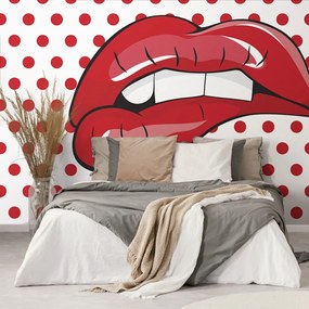 Carta da parati – Labbra pop art