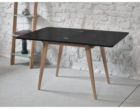 Tavolo da pranzo con piano effetto frassino allungabile 65x90 cm Envelope – Ragaba