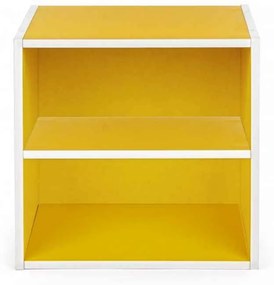 CUBO SANTORINI MENSOLA COMPOSITE GIALLO