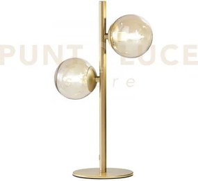 Lume honey oro 2 luci attacco g9 23,4x14x40cm in metallo e vetro so...