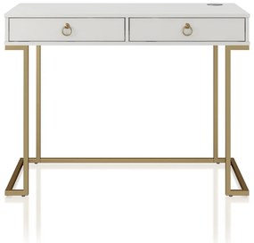 Tavolo da lavoro bianco Camila - CosmoLiving by Cosmopolitan