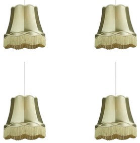 Set di 4 lampade a sospensione retrò verdi 45 cm - Granny