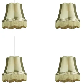 Set di 4 lampade a sospensione retrò verdi 45 cm - Granny