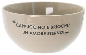 Ciotola 14 cm scritta Quotes tortora