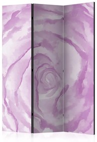 Paravento Rosa (rosa) - composizione acquerellata di rosa romantica viola