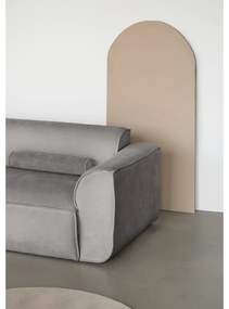 Divano angolare componibile in grigio chiaro (con penisola a sinistra) Flex Felix – Miuform